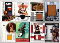 EARL MONROE 12-13 PANINI TOTALLY CERTIFIED RED MATERIALS JERSEY
