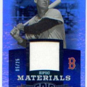 2006 Upper Deck Epic Materials Blue TW1 Ted Williams Jsy/25