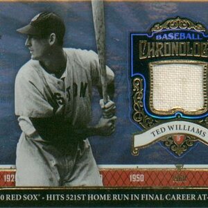 2006 SP Legendary Cuts Baseball Chronology Materials TW Ted Williams Pants