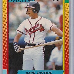 1990 Topps Traded Tiffany D Justice RC