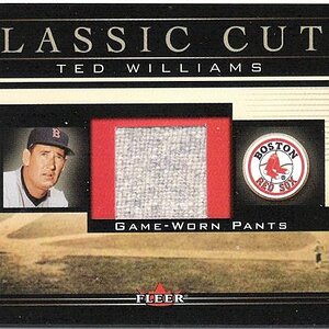 2002 Fleer Classic Cuts Game Used TWP Ted Williams Pants
