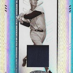 2004 Leaf Certified Materials Mirror Fabric White 239 Ted Williams LGD Jkt/25
