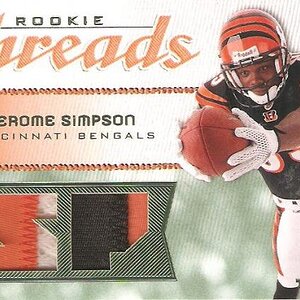 jerome simpson 2008 sp threads only #'d/15