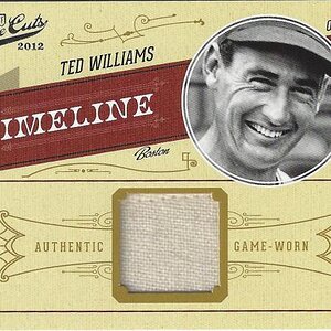 2012 Prime Cuts Timeline Memorabilia 46 Ted Williams/99