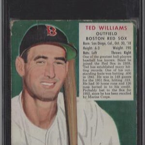 1952 Red Man AL23 Ted Williams
 (with Tab)