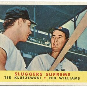 1958 Topps 321 Sluggers Supreme Ted Kluszewski Ted Williams