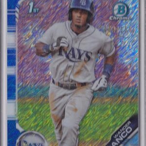2019 Bowman Chrome Prospects Blue Shimmer Wander Franco #'d to 150