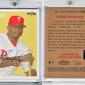 2007 Bowmans Best Boxtopper Case hit autograph - Ryan Howard (# 09-32).jpg