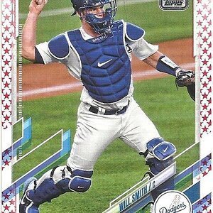 Will Smith 2021 Topps Independence Day #'d 32/76 Dodgers
