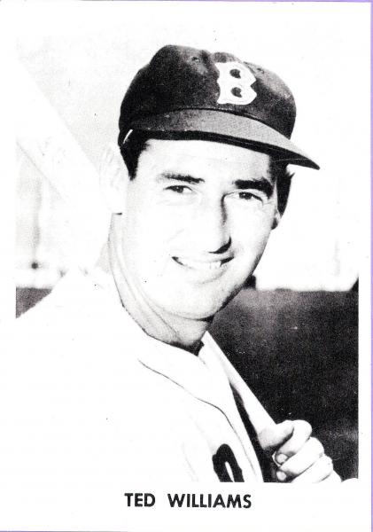 1957 Red Sox Team Issue 12 Ted Williams