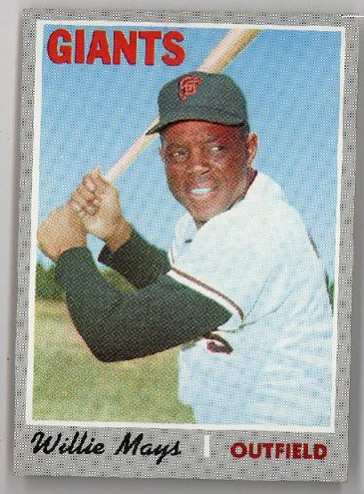 1970 Topps 600 Willie Mays San Francisco Giants