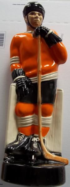 1971 Paul Lux Hockey Decanter (Orange). Paid $1 at yard sale. Sold for $219 on ebay.