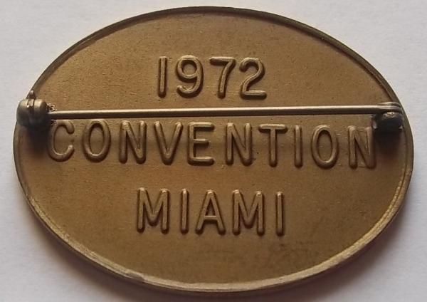 1972 GOP Convention Pin back