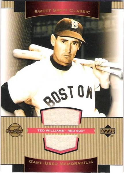 2003 Sweet Spot Classics Game Jersey TW Ted Williams SP