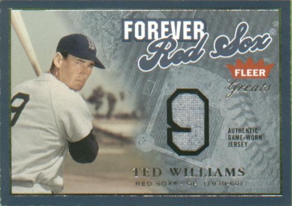 2004 Greats of the Game Forever Game Jersey Number TW Ted Williams
