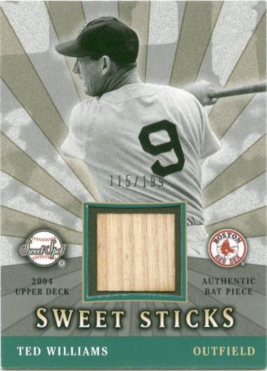 2004 Sweet Spot Sweet Sticks TW Ted Williams