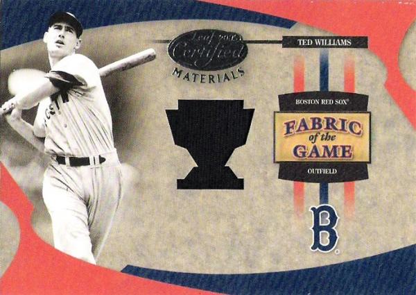 2005 Leaf Certified Materials Fabric of the Game Reward 115 Ted Williams Jkt/25