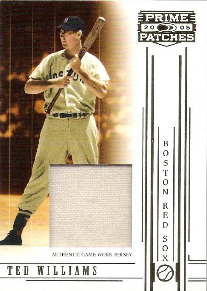 2005 Prime Patches Materials Jersey 83 Ted Williams/150