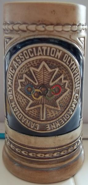 Canadian Olympic Association Ceramarte Stein
$1 at yard sale.
Sold on ebay for $7.25
