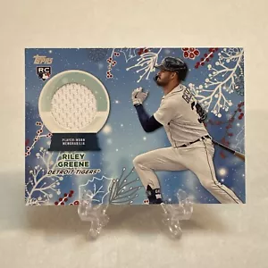 2023 Topps Holiday RILEY GREENE Relic RC-RG Rookie RC Detroit Tigers - Picture 1 of 2